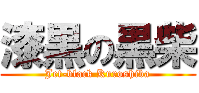 漆黒の黒柴 (Jet-black Kuroshiba)