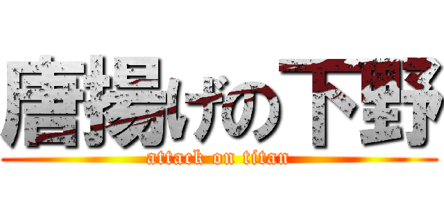 唐揚げの下野 (attack on titan)