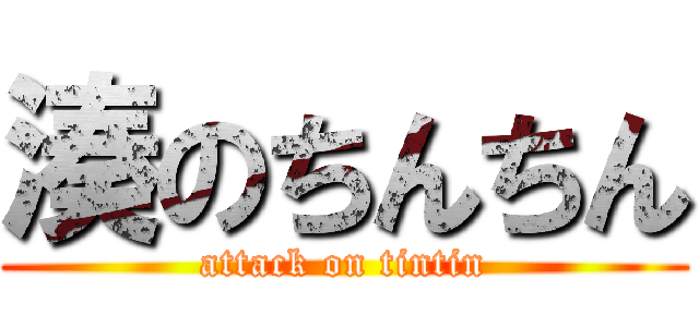 湊のちんちん (attack on tintin)