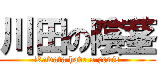 川田の陰茎 (Kawata have a penis)