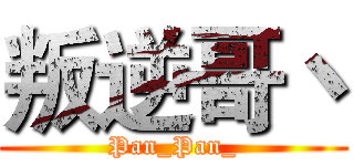 叛逆哥丶 (Pan_Pan_)