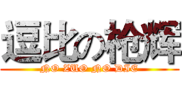 逗比の枪辉 (NO ZUO NO DIE)