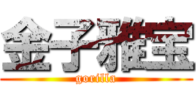 金子雅宝 (gorilla)