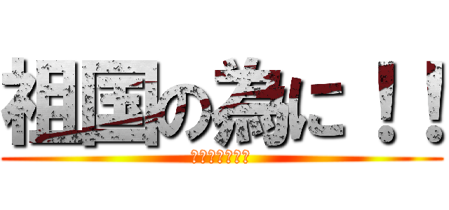 祖国の為に！！ (小さな恋の物語)