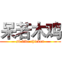 呆若木鸡 (sb like chicken)