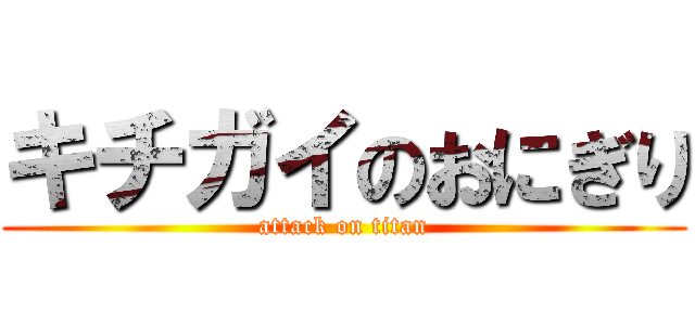 キチガイのおにぎり (attack on titan)