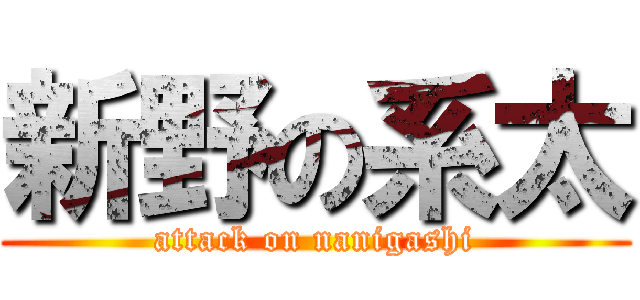 新野の系太 (attack on nanigashi)