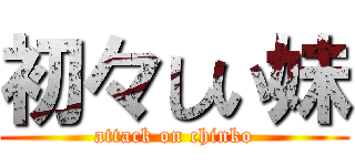 初々しい妹 (attack on chinko)