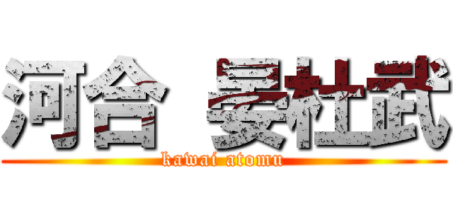 河合 晏杜武 (kawai atomu)