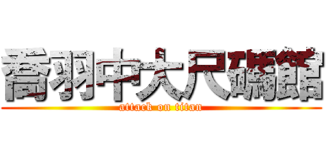 喬羽中大尺碼館 (attack on titan)