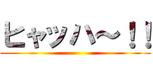 ヒャッハ～！！ ()