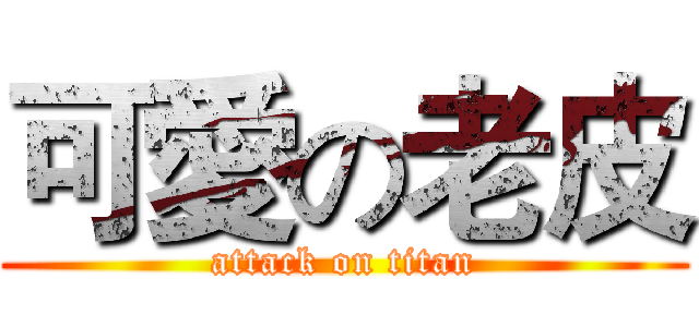 可愛の老皮 (attack on titan)