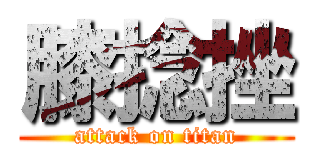 膝捻挫 (attack on titan)