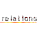 ｒｅｌａｔｉｏｎｓ ()