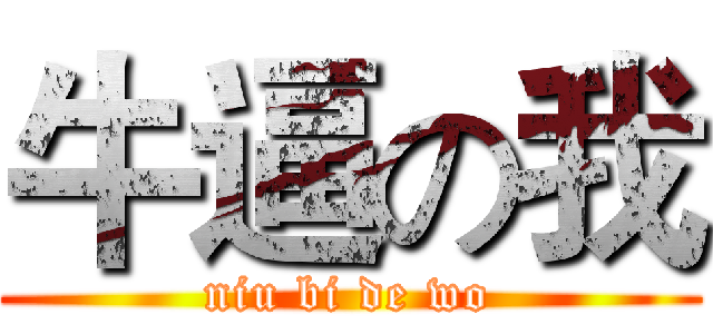 牛逼の我 (niu bi de wo)
