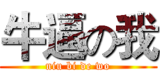 牛逼の我 (niu bi de wo)