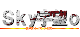 Ｓｋｙ宇望ｏ (attack on titan)
