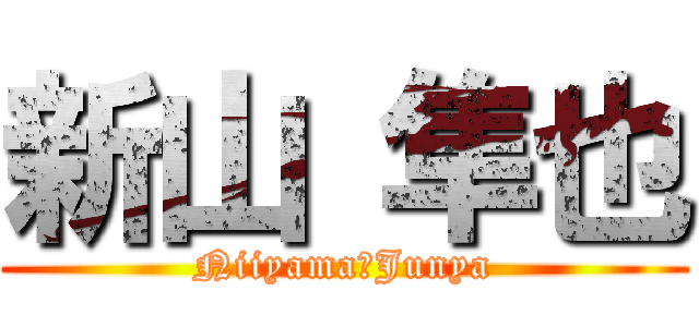 新山 隼也 (Niiyama　Junya)