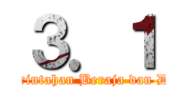 ３．１ (Latar Belakang Pemerintahan Beraja dan Demokrasi Beroalimen)