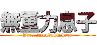 無重力息子 (Are...nanndakkekore)