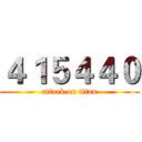 ４１５４４０ (attack on titan)
