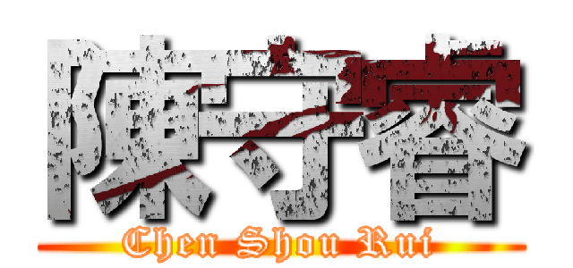 陳守睿 (Chen Shou Rui)