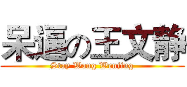 呆逼の王文静 (Stay Wang Wenjing)