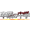 卒業の中学 ()