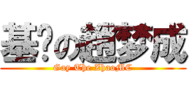 基佬の趙梦成 (Gay The ZhaoMC)