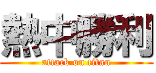 熱中勝利 (attack on titan)