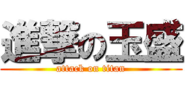 進撃の玉盛 (attack on titan)