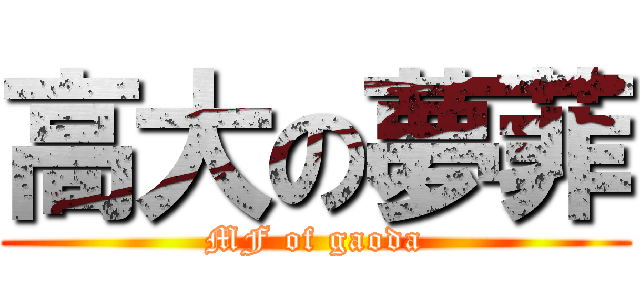高大の夢菲 (MF of gaoda)