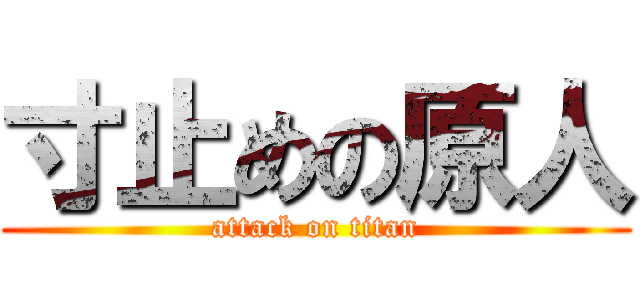 寸止めの原人 (attack on titan)