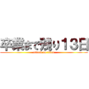 卒業まで残り１３日 (attack on titan)