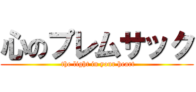 心のプレムサック ( the light in your heart)
