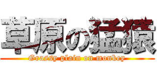 草原の猛猿 (Grassy plain on monkey)