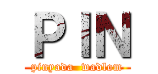 ＰＩＮ (pinyada  wadlom)