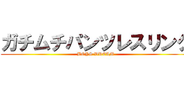 ガチムチパンツレスリング (BOYS DREAM)
