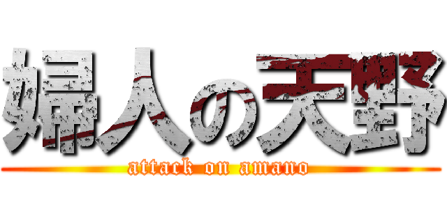 婦人の天野 (attack on amano)