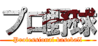 プロ野球 (Professional baseball)
