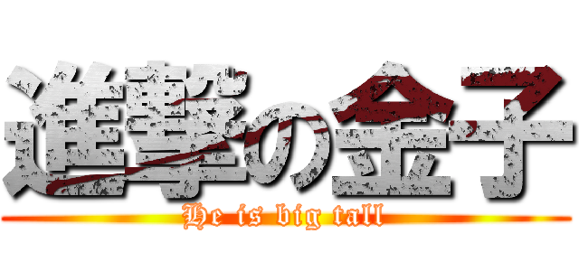 進撃の金子 (He is big tall)