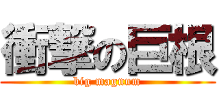 衝撃の巨根 (big magnum)