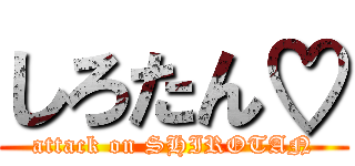 しろたん♡ (attack on SHIROTAN)