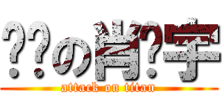 进击の肖倾宇 (attack on titan)