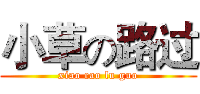 小草の路过 (xiao cao lu guo)