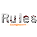 Ｒｕｌｅｓ (Lost Hunters)