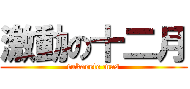 激動の十二月 (tukarete mas)