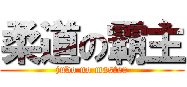柔道の霸主 (judo no master)
