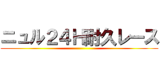 ニュル２４Ｈ耐久レース ()