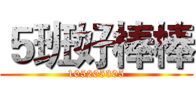５班好棒棒 (105205305)